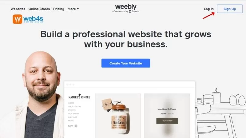 Đăng ký tài khoản Weebly